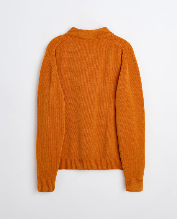 Sunflower Chenile Polo - Orange