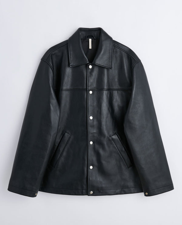 sunflower coach leather jacket - Black