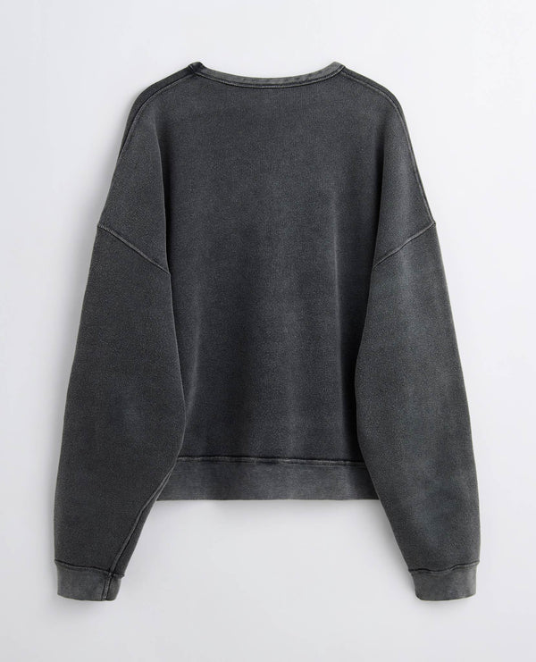 Sunflower Crew Sweat - Antracite Washed