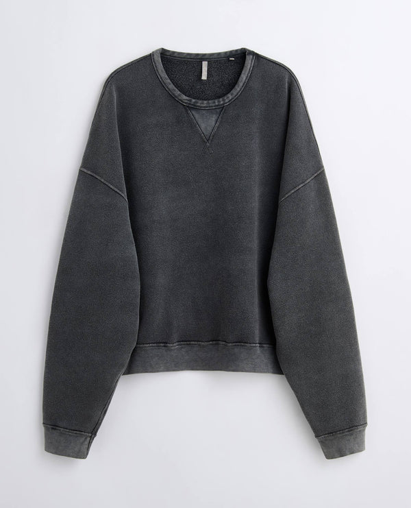 sunflower crew sweat - Antracite washed