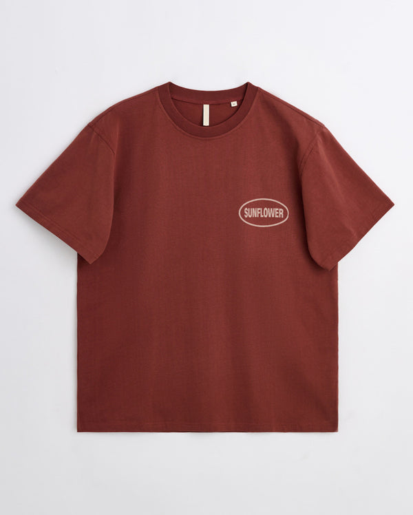 sunflower easy hours tee - Fire brick