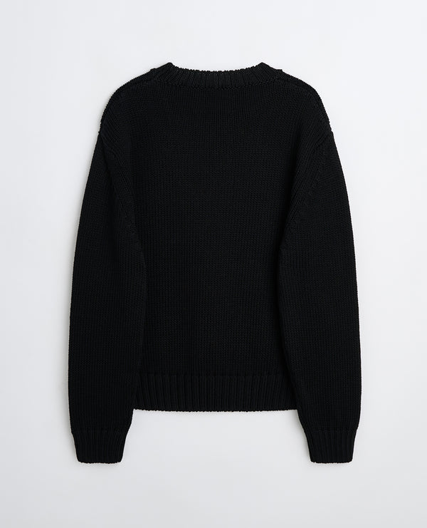 Sunflower Frederik Cotton Sweater - Black