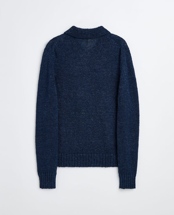 Sunflower Linen Polo - 200 Navy