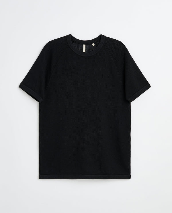 sunflower mesh raglan tee - 999 black