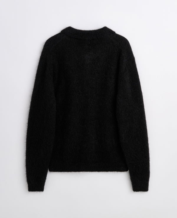Sunflower Mohair Polo - Black