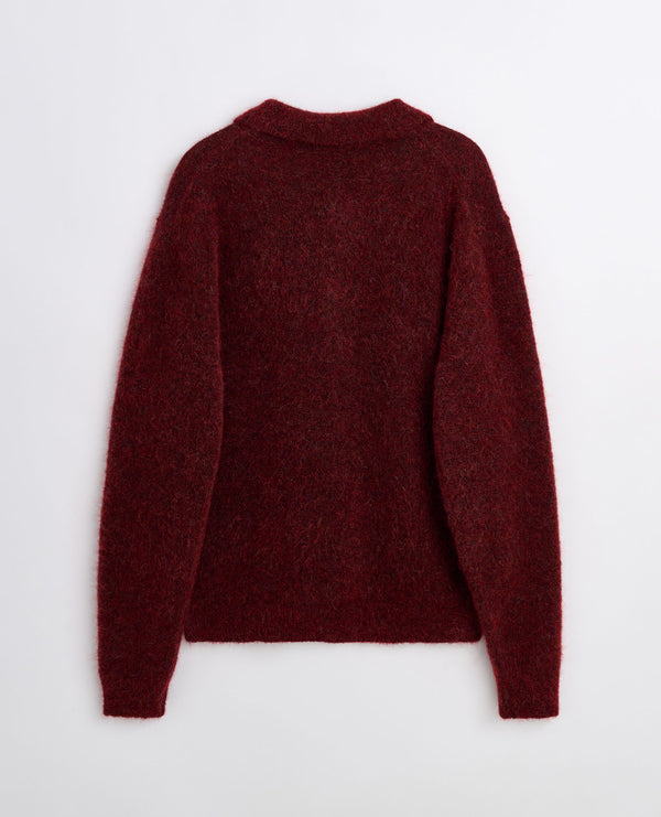 Sunflower Mohair Polo - Burgundy