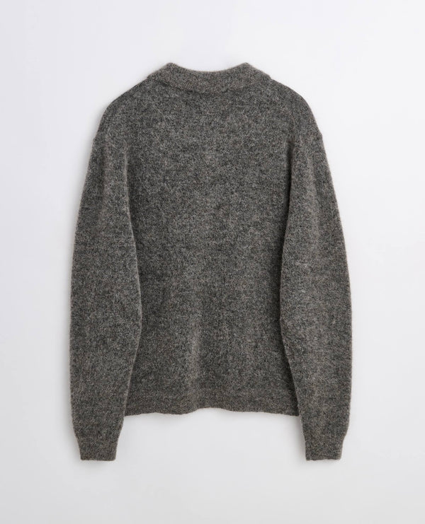Sunflower Mohair Polo - Grey Melange