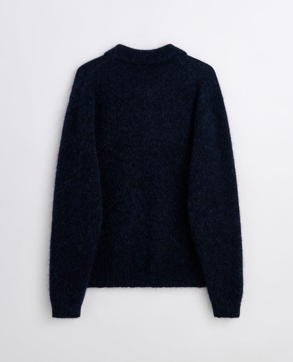 Sunflower Mohair Polo - Navy