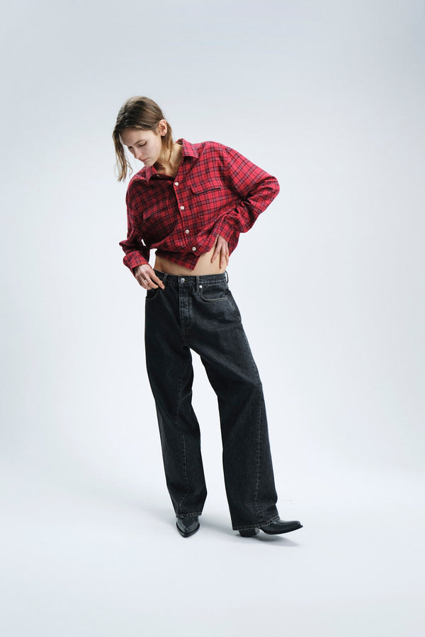 sunflower pocket shirt - Red