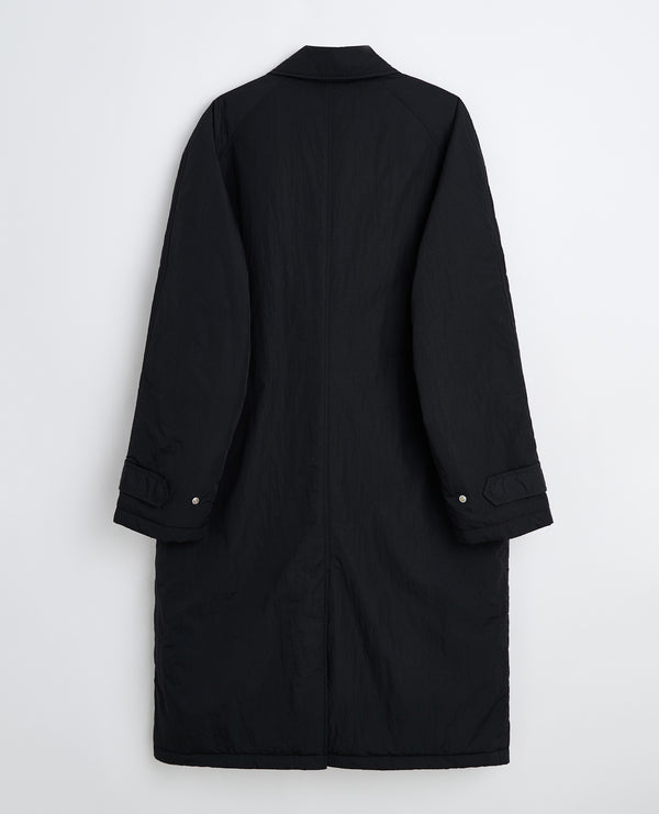 Sunflower Relaxed Nylon Coat - Black