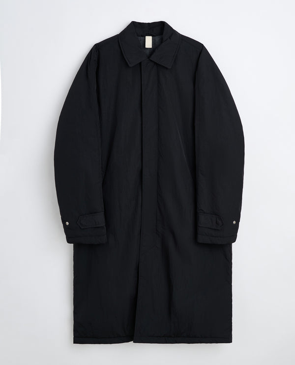 sunflower relaxed nylon coat - Black
