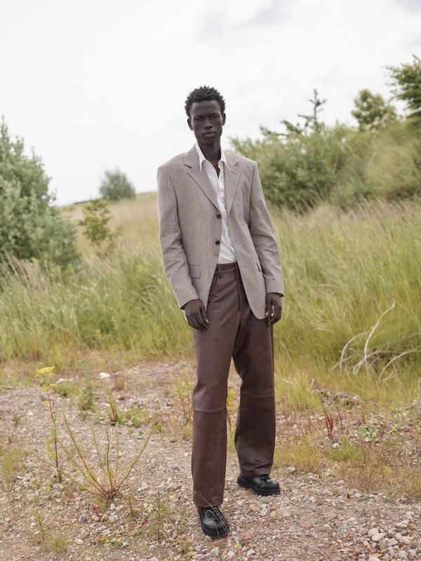 Sunflower Show Blazer - 160 Dark Sand Stripe