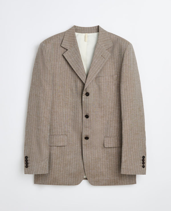 sunflower show blazer - 160 dark sand stripe