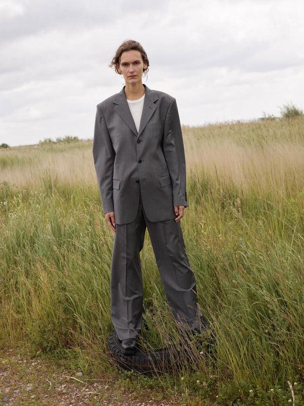 sunflower show blazer - 820 grey melange stripe