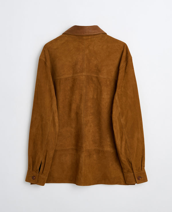 Sunflower Suede Shirt - Cognac
