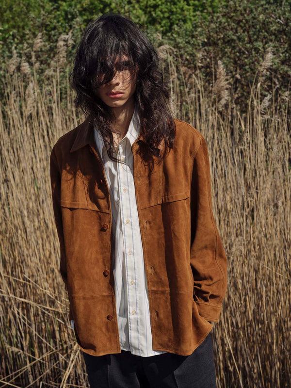 Sunflower Suede Shirt - Cognac
