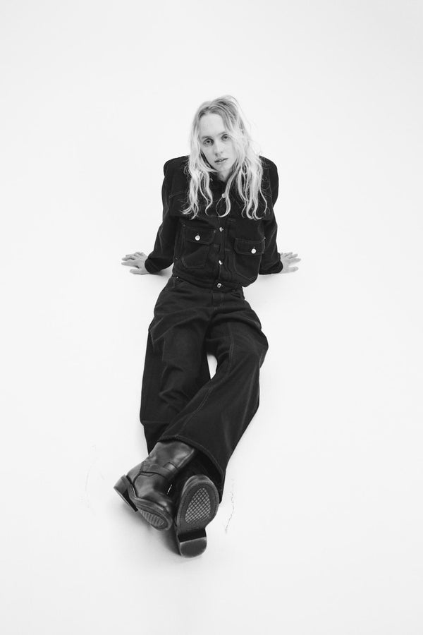 sunflower super wide canvas - Black