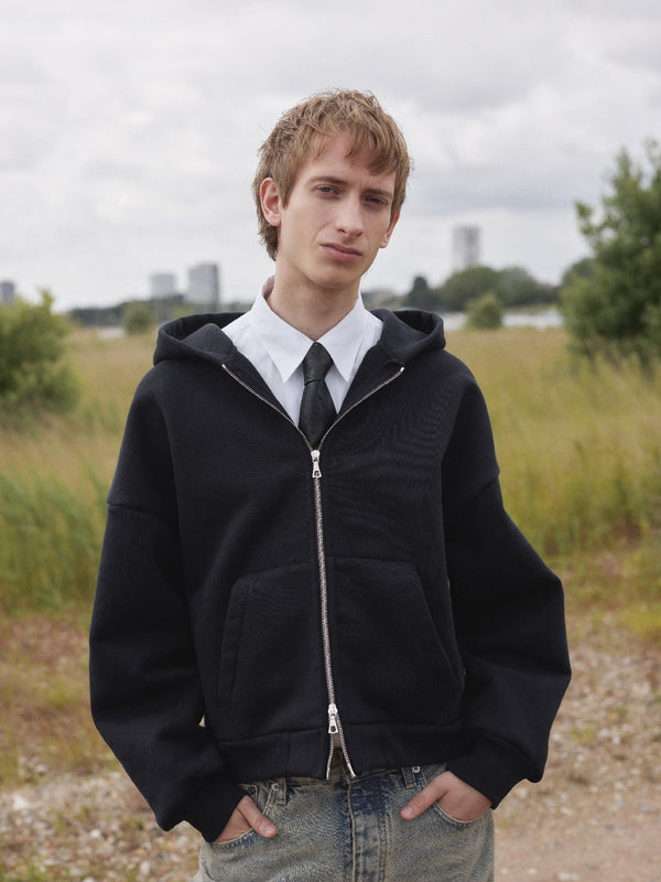 sunflower sweat jacket - 999 black