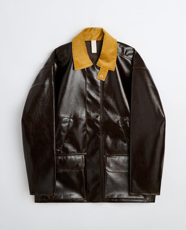 sunflower vinyl leisure jacket - Brown