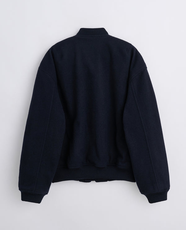 Sunflower Wool Bomber - Navy
