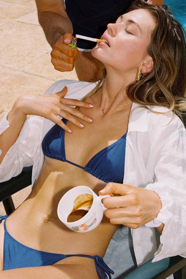 Sunkissed Le Triangle Set - Klara Blue