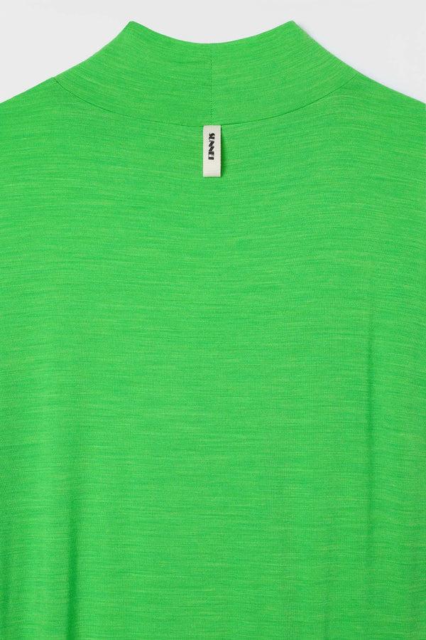 Sunnei HIGHNECK LONGSLEEVE SHEER DRESS / Bright Green