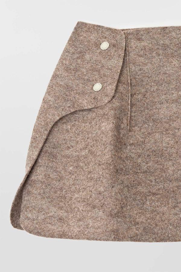 Sunnei ARMATURA SKIRT / Brown Melange