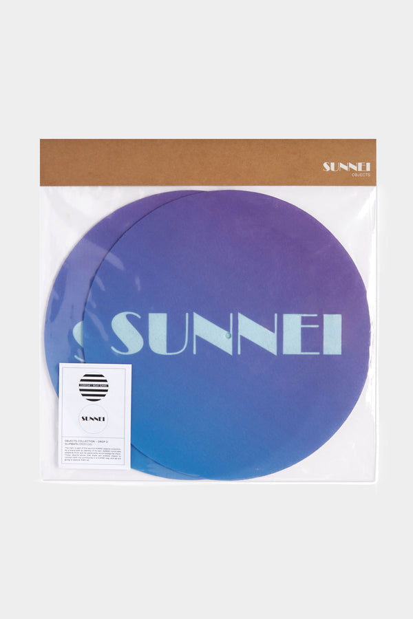 Sunnei BLUE GRADIENT SLIPMATS WITH LOGO