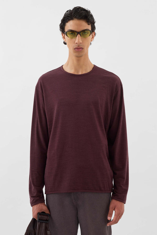 Sunnei CLASSIC LONGSLEEVE / Burnt Aubergine