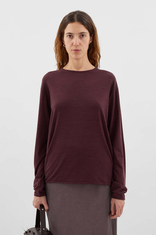 Sunnei CLASSIC LONGSLEEVE / Burnt Aubergine
