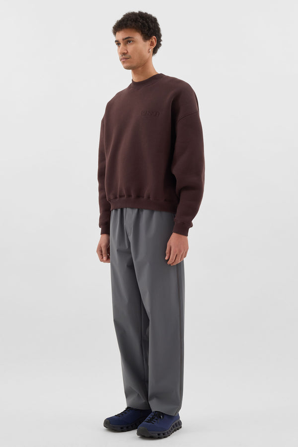 Sunnei CREWNECK SWEATSHIRT / Chocolate Plum