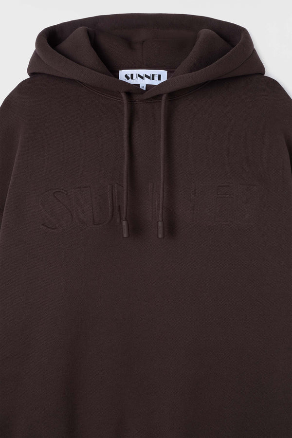 Sunnei DOUBLE HOODIE / Chocolate Plum