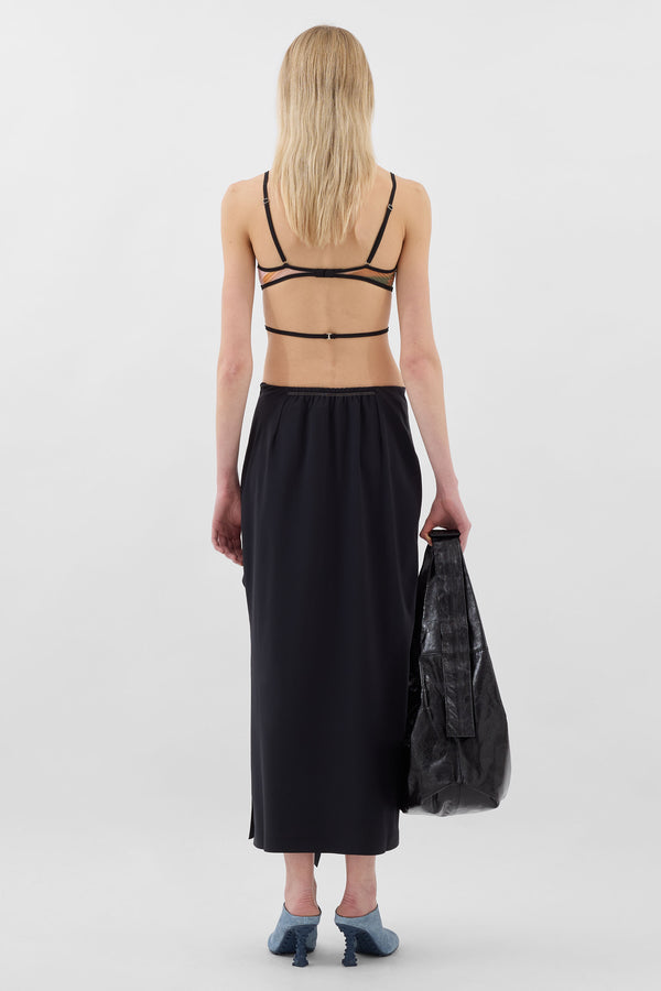 Sunnei DRAPED TECH SKIRT / Black