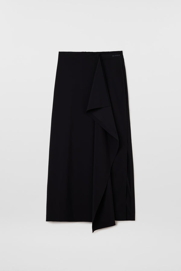sunnei DRAPED TECH SKIRT / black