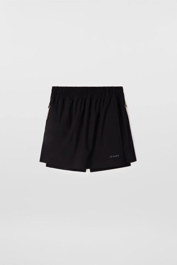 sunnei ELASTIC TECH MINI SKIRT / black