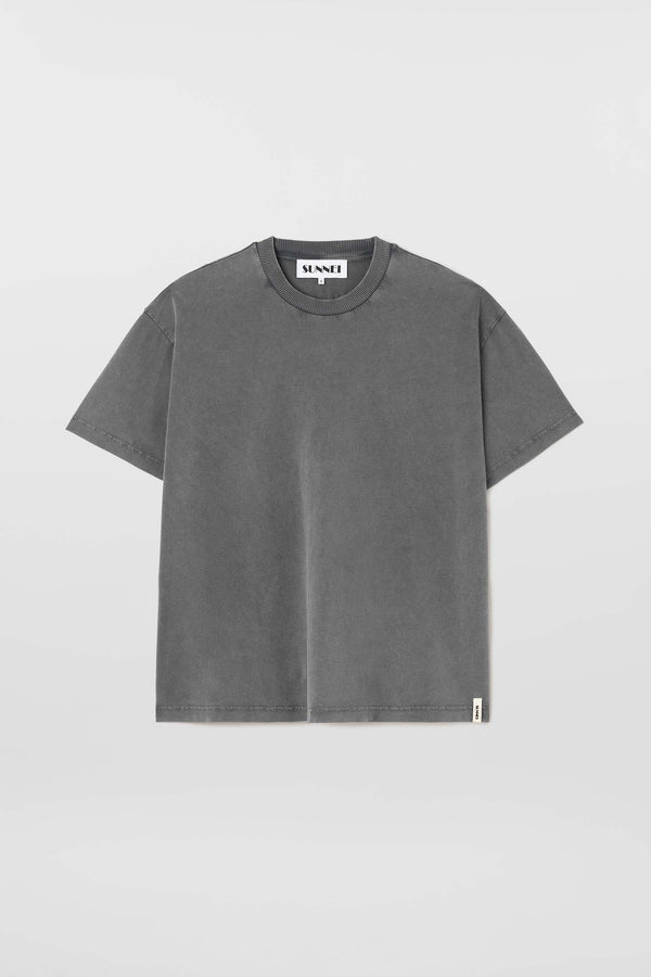 sunnei EVERYDAY CLASSIC T-SHIRT / anthracite