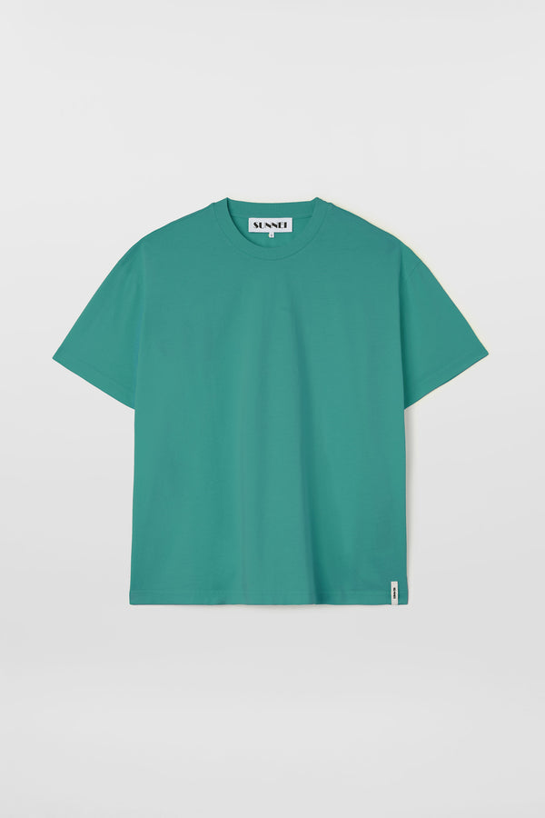 sunnei EVERYDAY CLASSIC T-SHIRT / emerald green