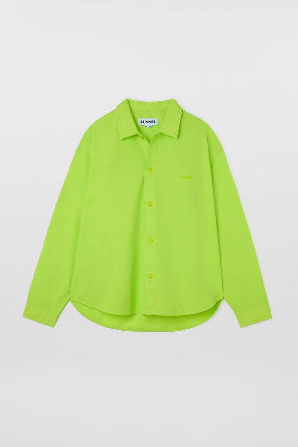 sunnei EVERYDAY OVER SHIRT / acid lime