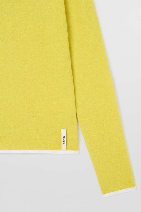 Sunnei FITTED LONGSLEEVE W ZIP / Chartreuse