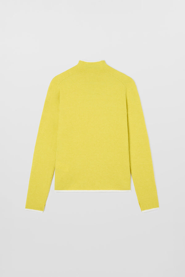 Sunnei FITTED LONGSLEEVE W ZIP / Chartreuse