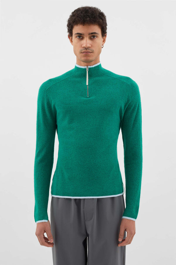 Sunnei FITTED LONGSLEEVE W ZIP / Green