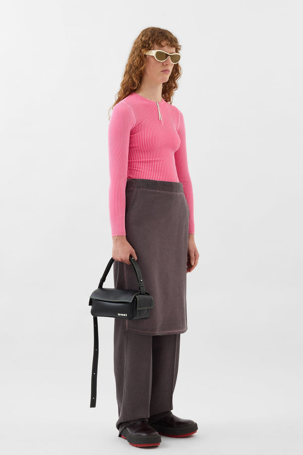 Sunnei FITTED TOP W ZIP / Electric Pink