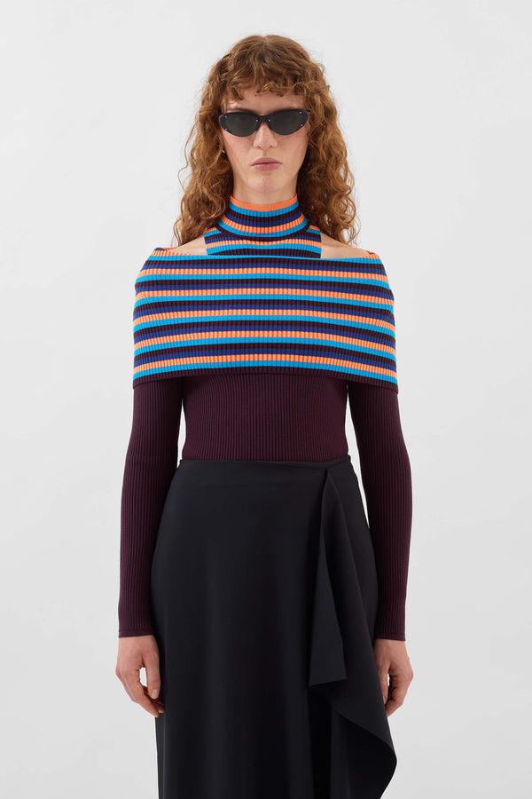 Sunnei FOLDED TOP / Burnt Aubergine