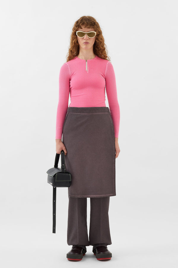 Sunnei LONG PANTA SKIRT / Plum