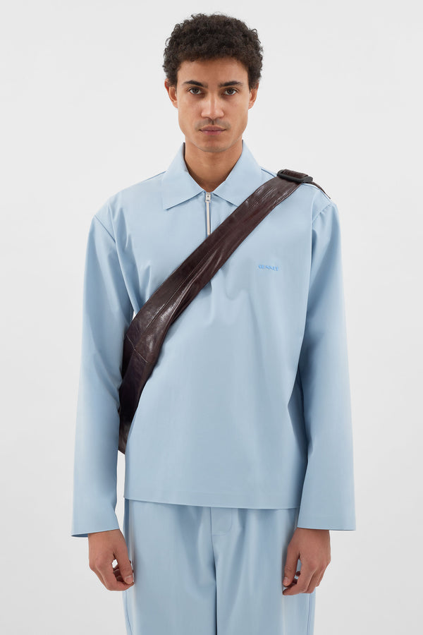 Sunnei LONGSLEEVE POLO W ZIP / Azure