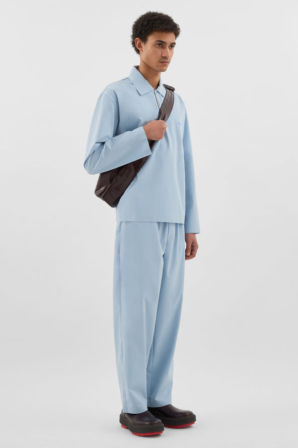 Sunnei LONGSLEEVE POLO W ZIP / Azure