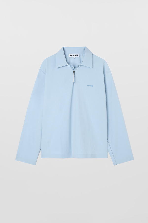 sunnei LONGSLEEVE POLO W ZIP / azure