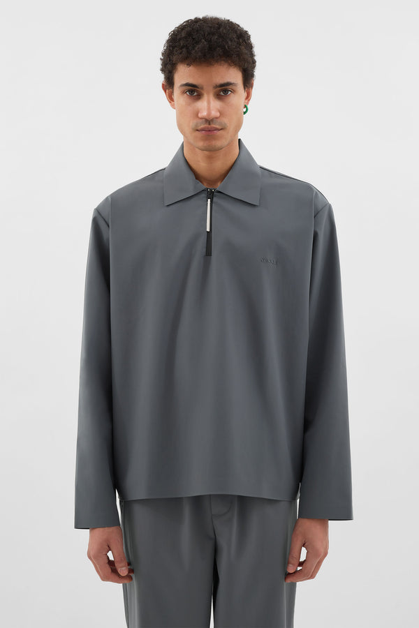 Sunnei LONGSLEEVE POLO W ZIP / Grey