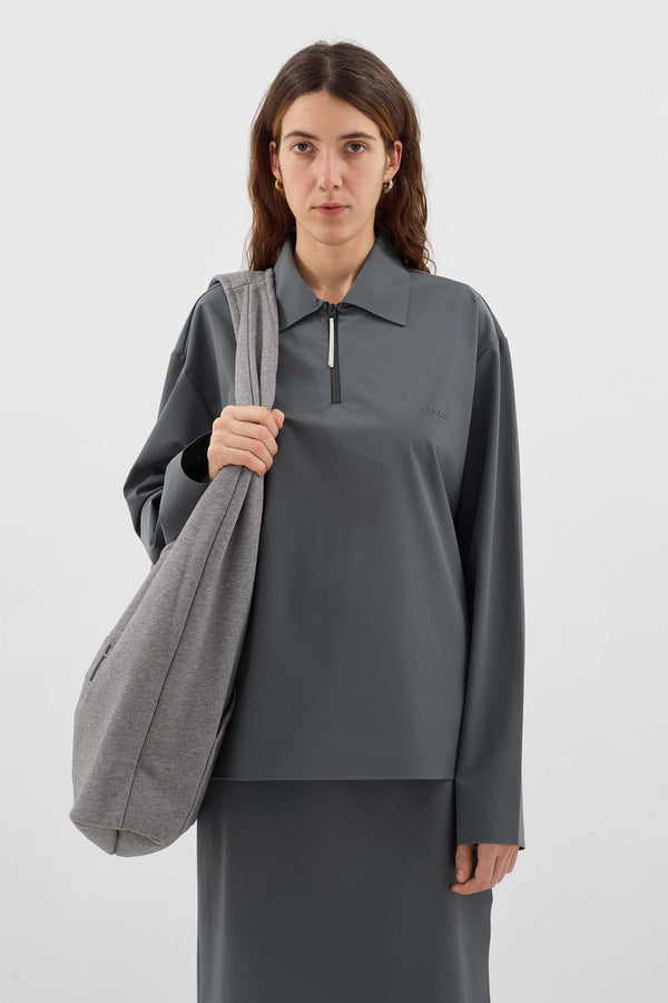 Sunnei LONGSLEEVE POLO W ZIP / Grey