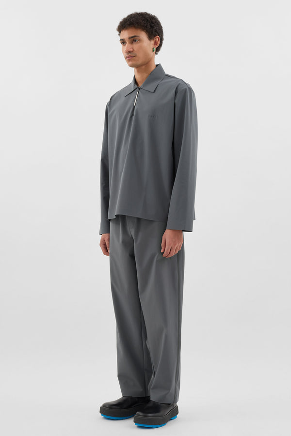 Sunnei LONGSLEEVE POLO W ZIP / Grey